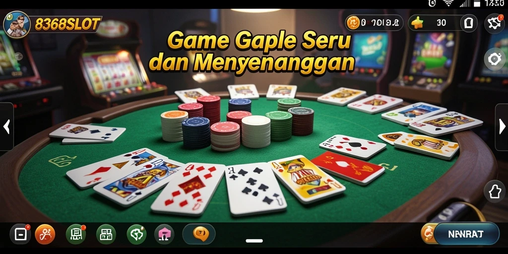 Tangkapan layar menunjukkan gameplay menarik dari 8368SLOT permainan Gaple.