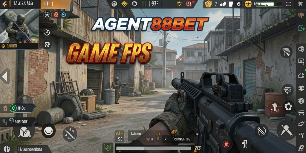 Tampilan gameplay AGENT88BET dengan aksi tembak-menembak yang mendebarkan.