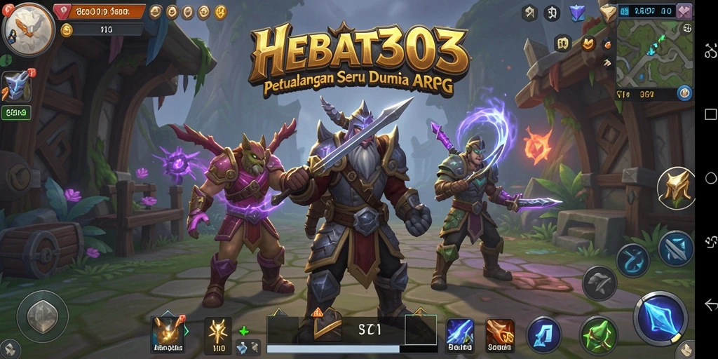 Screenshot gameplay HEBAT303 menampilkan aksi pertempuran yang mendebarkan.