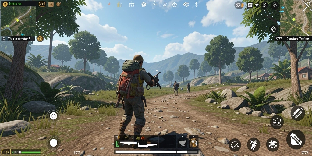 Tampilan gameplay L777 yang menakjubkan dalam dunia terbuka.