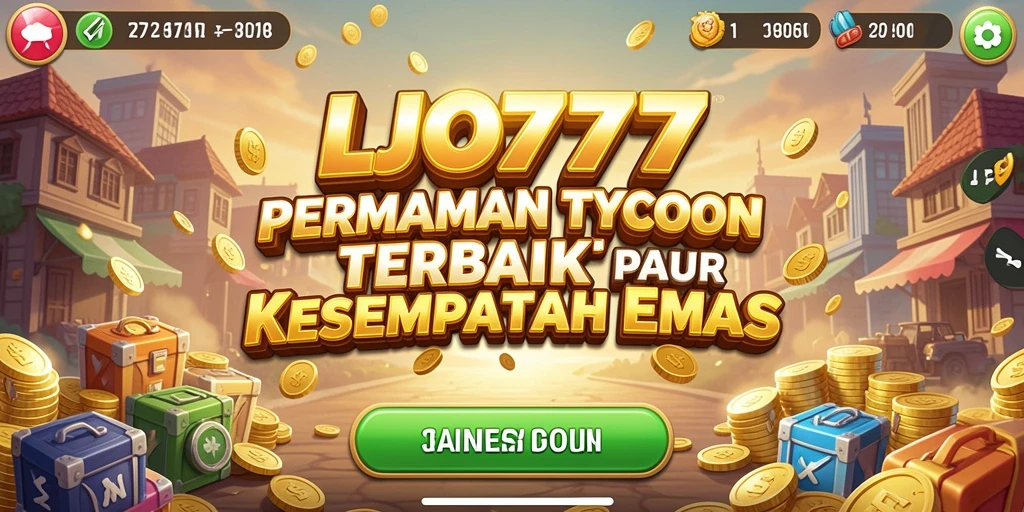 Tampilan gameplay menarik dengan elemen manajemen Tycoon.