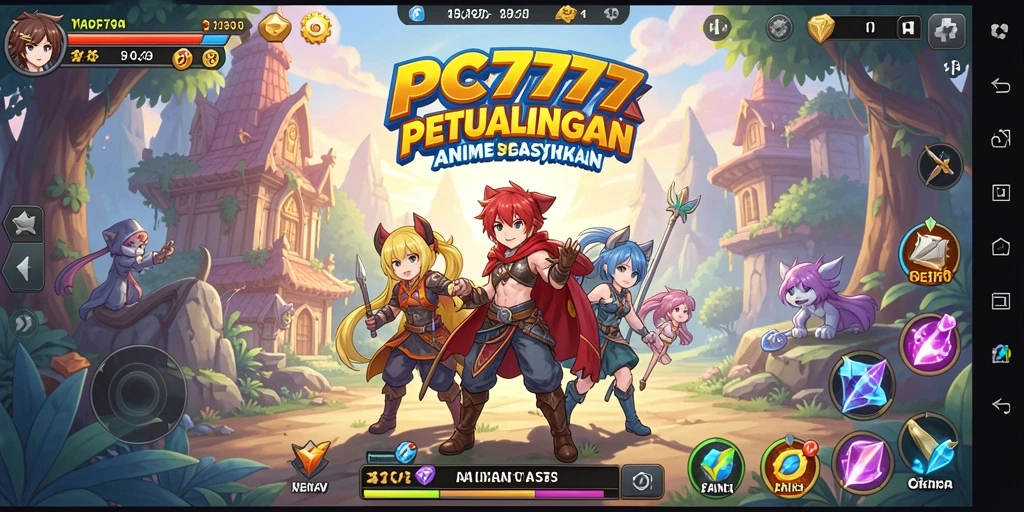 Screenshot menarik dari gameplay Anime PC777 yang memukau.