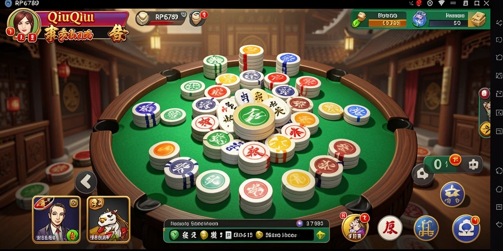 Tampilan gameplay QiuQiu di RP6789 yang seru dan menarik.