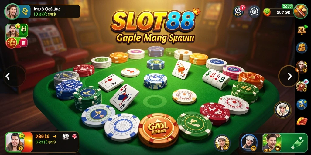 Tampilan menarik dalam permainan Gaple SLOT88 yang penuh strategi.