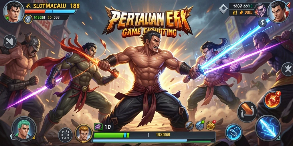 Screenshot menampilkan aksi pertarungan intens di SLOTMACAU188.