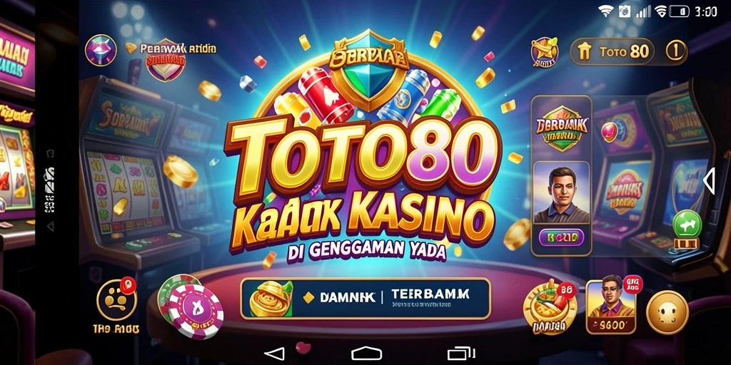 Tampilan gameplay TOTO80 dengan desain kasino yang menarik.