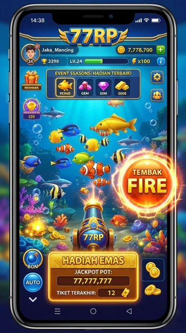 Screenshot aplikasi 77rp menampilkan berbagai kategori aplikasi.